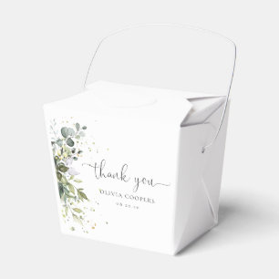 Caja Para Regalos Eucalyptus Floral Greenery Baby Shower Favor Box