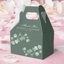 Caja Para Regalos Eucalyptus Greenery Boda de verano elegante y mode