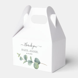 Caja Para Regalos Eucalyptus Greenery Boda Gracias