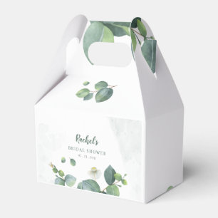Caja Para Regalos Eucalyptus Watercolor Greenery Bridal Shower