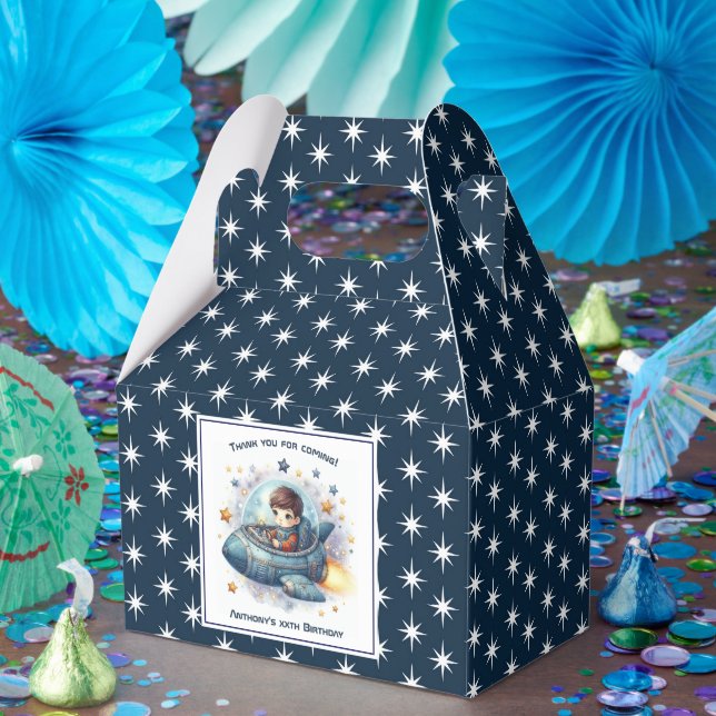 Caja Para Regalos Evento Celestial Starfield Space Birthday Party (Fiesta)