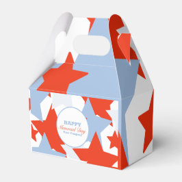 Caja Para Regalos Evento de fiesta del Día de los Caídos de estrella