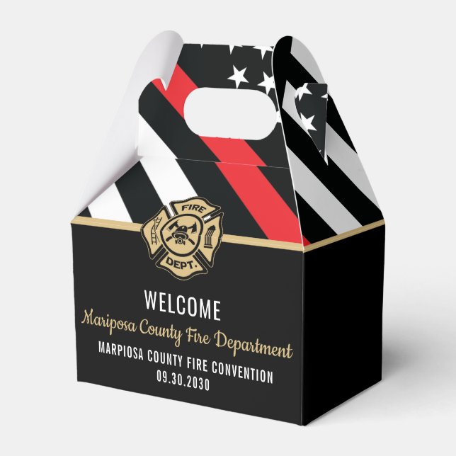 Caja Para Regalos Evento del Departamento de Bomberos (Front Side)