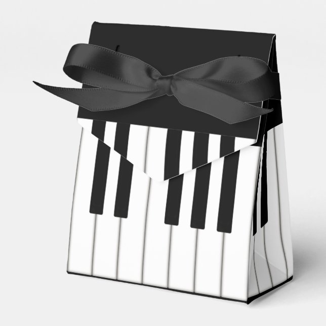 Caja Para Regalos Evento musical de teclado de piano personalizado (Front Side)