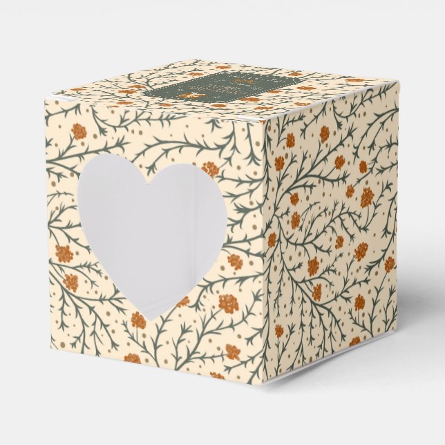 Caja Para Regalos Evergreen Kiss Under the Mistletoe Heart Gift Box (Anverso)