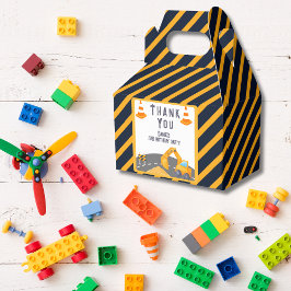 Caja Para Regalos Excavator Construction Cone Kids Fiesta de cumplea