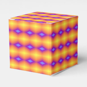 Caja Para Regalos Explosión de color de diamante amarillo