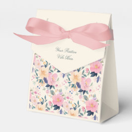 Caja Para Regalos Exquisito acuarela Crema floral Rosa Botánica