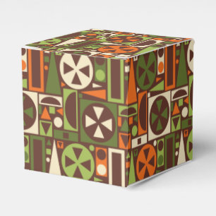 Caja Para Regalos Extracto moderno de los mediados de siglo retros
