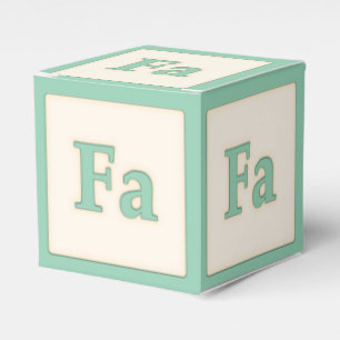 Caja Para Regalos "Fa" Solfeggio Bebé musical bloquea verde claro