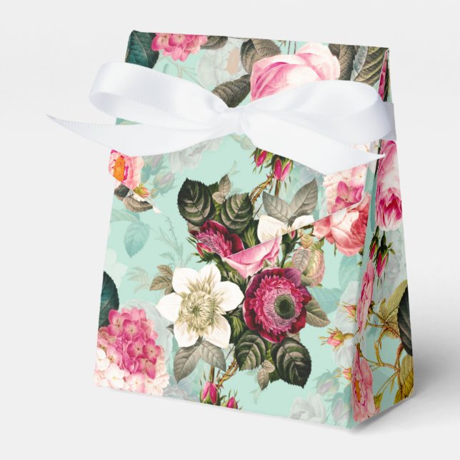 Caja Para Regalos Fábrica de Rosas de Redouté nostálgico antiguo (Front Side)