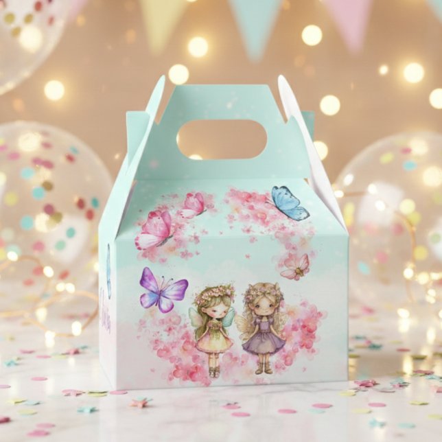 Caja Para Regalos Fairy Fiesta Garden Fairy Birthday Favor Box (Subido por el creador)