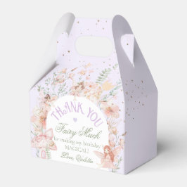 Caja Para Regalos Fairy First Birthday Enchanted garden Whimsical