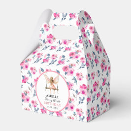 Caja Para Regalos Fairy First Watercolor Floral Chicas 1º cumpleaños