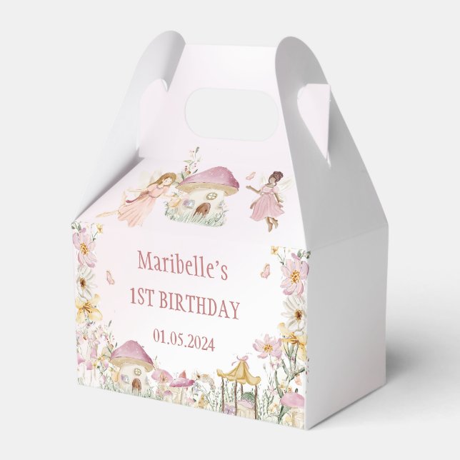 Caja Para Regalos Fairy Floral Chica Birday Party (Front Side)