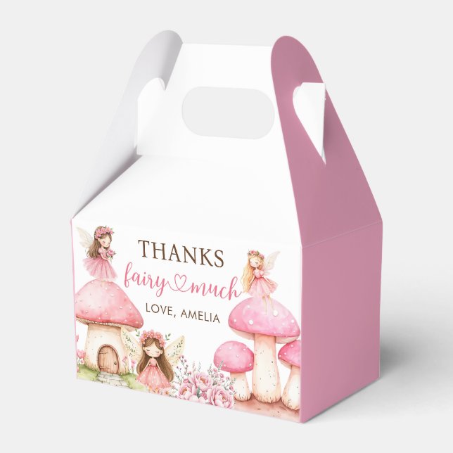 Caja Para Regalos Fairy Floral Girls 1st Birthday Party (Front Side)