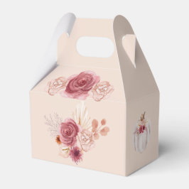 Caja Para Regalos Fall In Love Boho Pink Pumpkin Bridal Shower