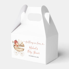 Caja Para Regalos Fall In Love Pumpkin Stroller Floral Baby Shower