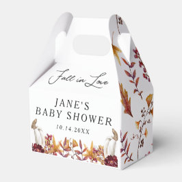 Caja Para Regalos Fall in Love White Pumpkin Baby Shower