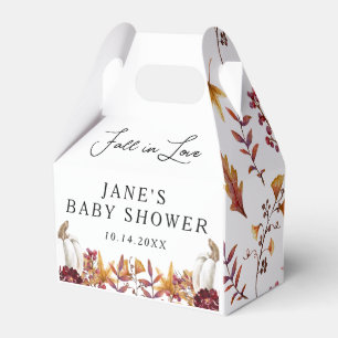 Caja Para Regalos Fall in Love White Pumpkin Baby Shower