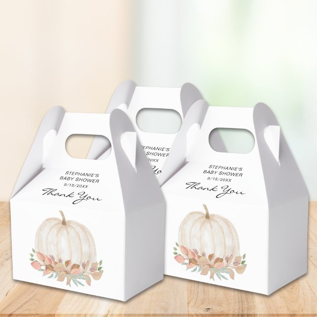 Caja Para Regalos Fall Pumpkin Baby Shower (Subido por el creador)
