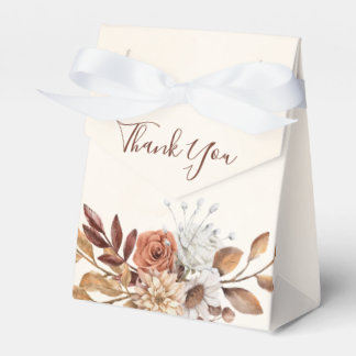 Caja Para Regalos Fall Rustic Floral Wedding Favor Box