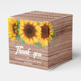 Caja Para Regalos Fall Sunflower | BABY SHOWER