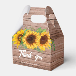 Caja Para Regalos Fall Sunflower | BABY SHOWER