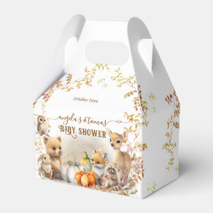 Caja Para Regalos Fall Woodland Little Pumpkin Baby Shower