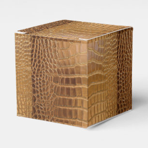 Caja Para Regalos Falso modelo de la piel animal del cuero del