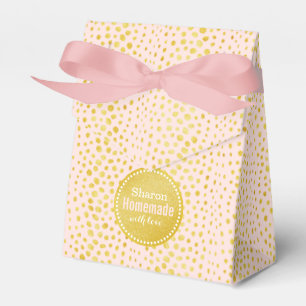 Caja Para Regalos Falso monograma rosado elegante de la impresión
