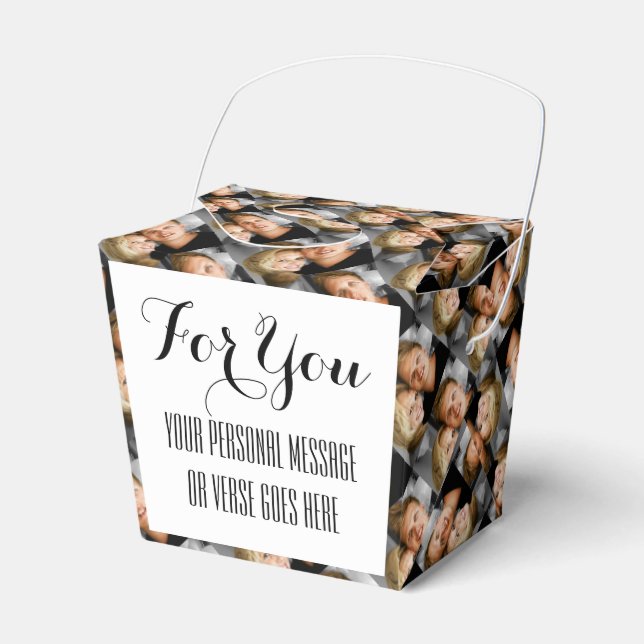 Caja Para Regalos Familia de parejas de fotografía DIY (Front Side)