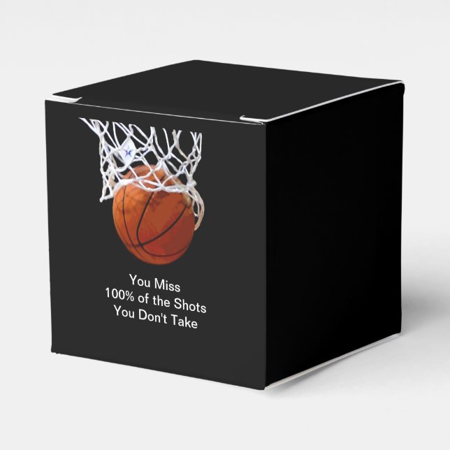 Caja Para Regalos Famosa Cita Motivacional Baloncesto (Costado Anverso)