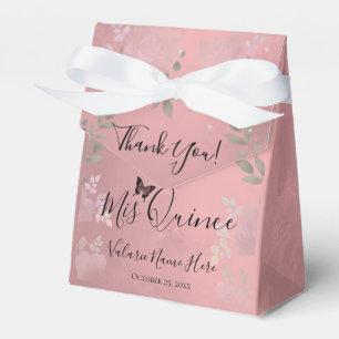 Caja Para Regalos Fancy Rosas Quinceanera Gold Favor Box
