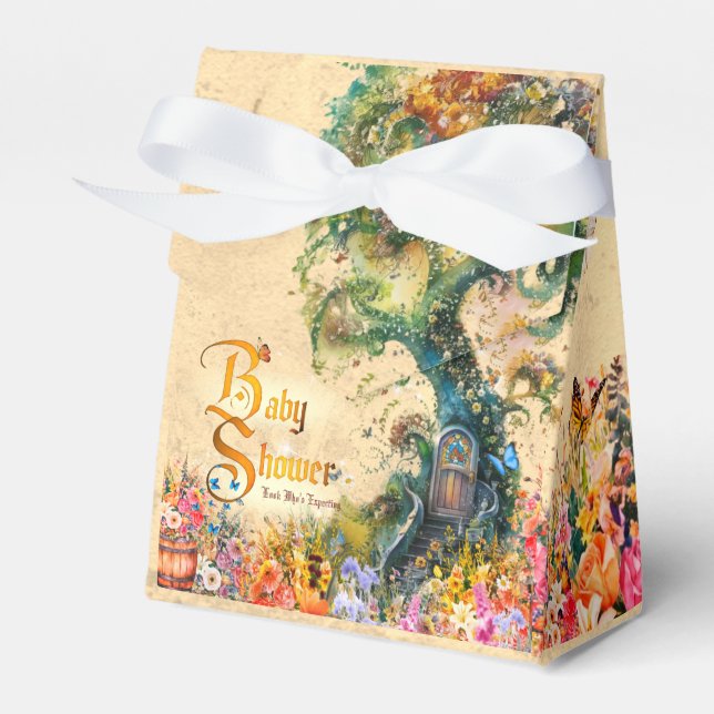 Caja Para Regalos Fantasía fantástica Jardín ducha bebéMesa Confetal (Front Side)