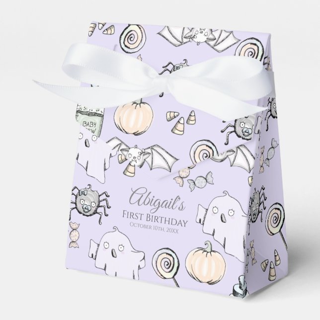 Caja Para Regalos Fantasma, Bat & Spider Halloween (Front Side)