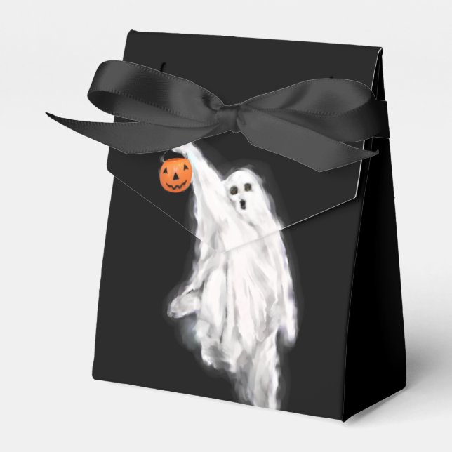 Caja Para Regalos Fantasma de Halloween (Front Side)