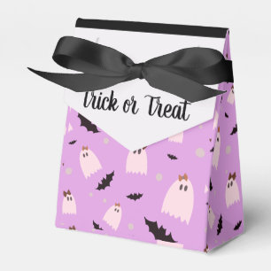 Caja Para Regalos Fantasmas pequeños con arcos de cerda o traten Hal