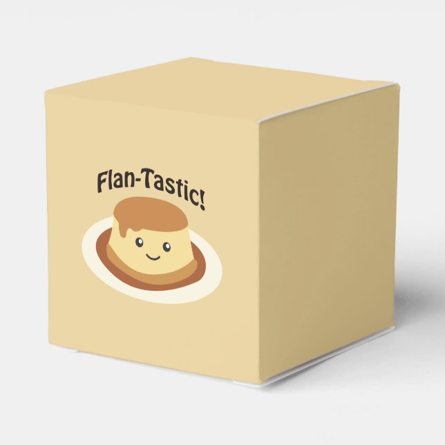 Caja Para Regalos ¡Fantástico! Cute flan (Reverso Costado)