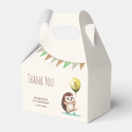 Caja Para Regalos Fantasy Cute Happy Hedgehog Balloon Birday