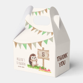 Caja Para Regalos Fantasy Cute Happy Hedgehog Forest Birday