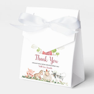 Caja Para Regalos Farm House Animals Barnyard Birthday Baby Shower
