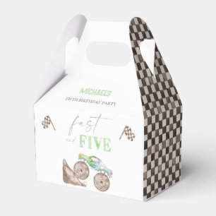 Caja Para Regalos Fast Five Monster Camión Birthday Favor Gable Box