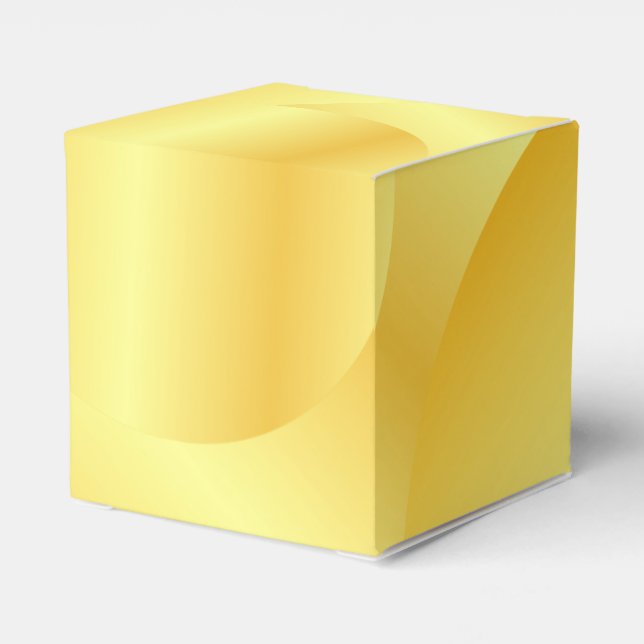 Caja Para Regalos Faux Gold Metallic Look Elegant Moderno Template (Reverso Costado)