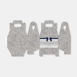 Caja Para Regalos Faux Silver secuestra el arco de la marina