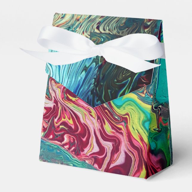 Caja Para Regalos Favor Box "Aqua Flow" (Front Side)
