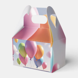 Caja Para Regalos Favor Box (Balloons)