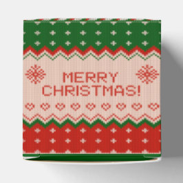 Caja Para Regalos Favor Box "CHRISTMAS KNIT" Gift Box