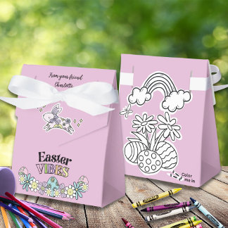 Caja Para Regalos Favor Box Color-Your-own Easter Vibes!