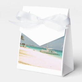 Caja Para Regalos Favor Box con escenario de playa